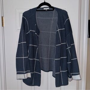 Blue and White Cardigan